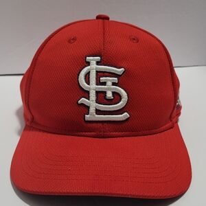 Kids Red Baseball Cap with White Embroidery